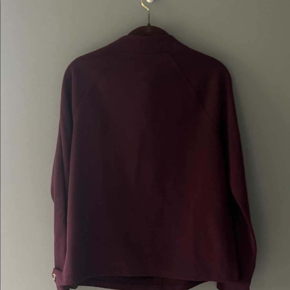 Ann Taylor Deep Purple Jacket with Button Accent